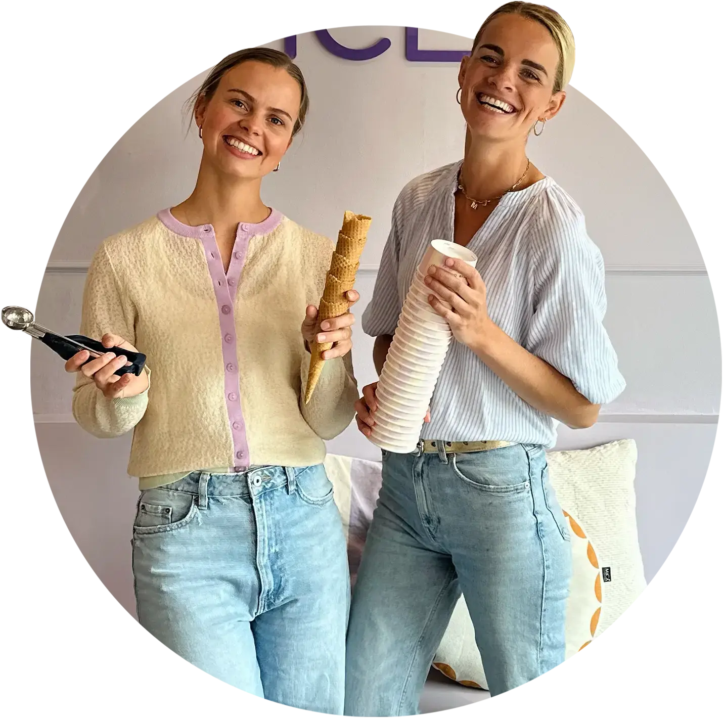 Renée en Michelle van IJssalon de Spatel